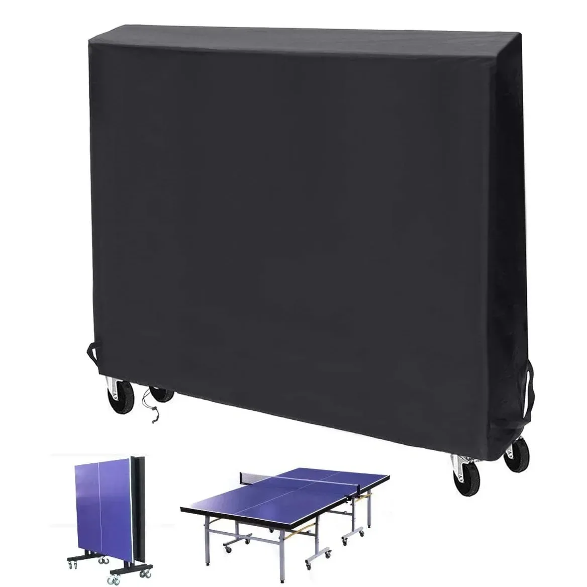 

Чехол для настольного тенниса, водонепроницаемый чехол для стола для пинг-понга, пылезащитный, сверхпрочный, полиэстер, 165 x 70 x 185 см