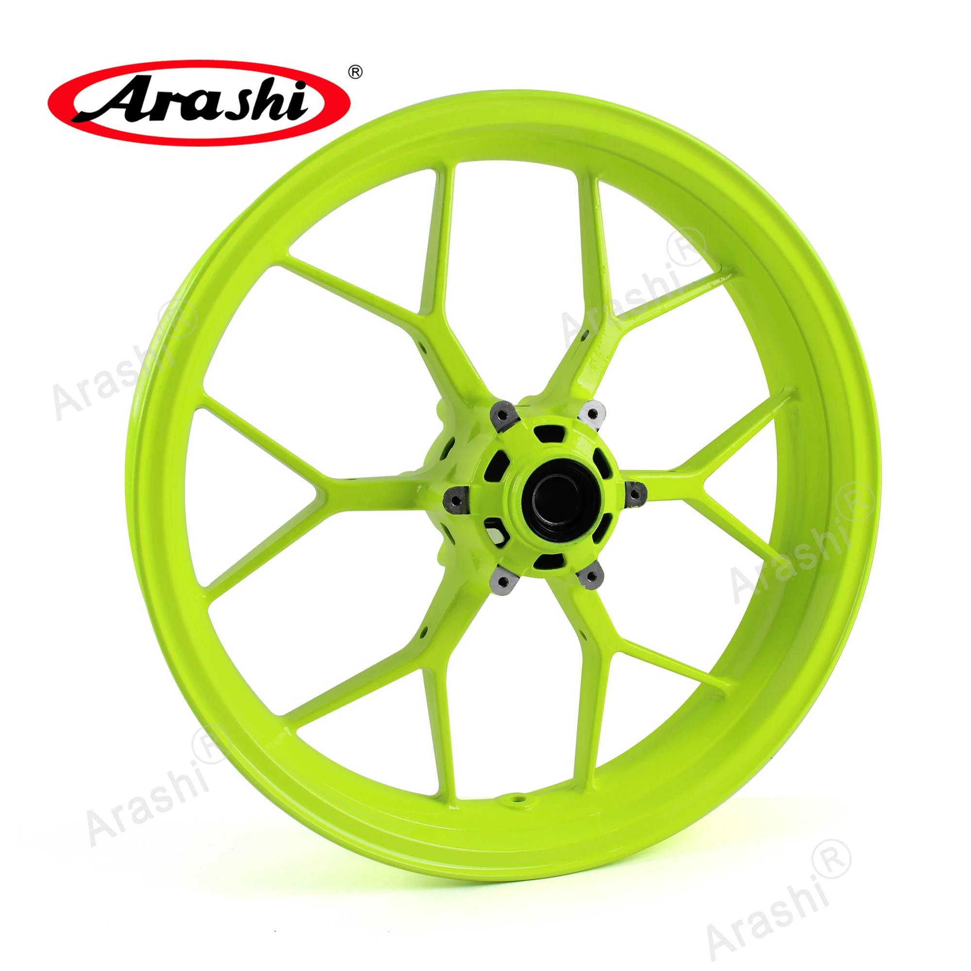 Arashi Lemon Green Front Rear Wheel Rim For HONDA CBR 1000 RR 2008 2009 2010 2011 2012 2013 2014 2016 CBR1000RR Tire Hub