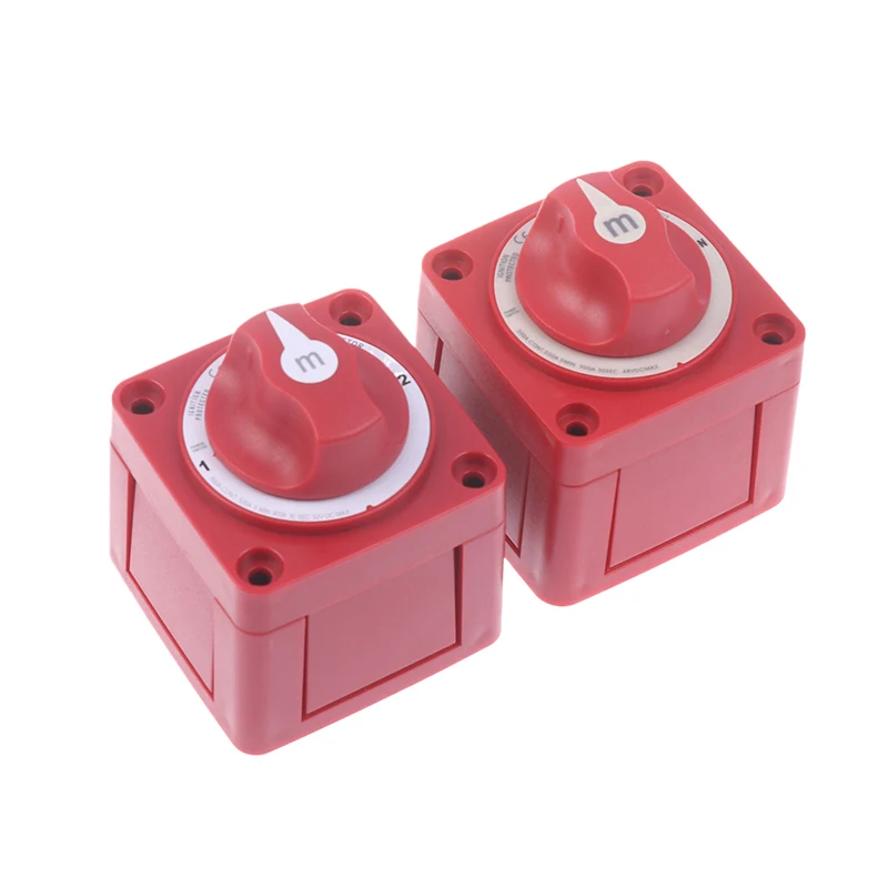 

2 Position On Off Battery Disconnect Switch Isolator Disconnect Rotary Switch 12- 48V 300A Cut Single For M-Series Marine Boat