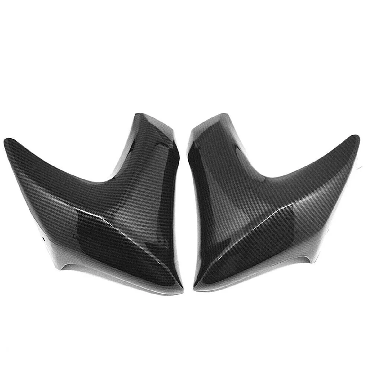 Motorcycle Radiator Cover Turn Signal Mid Side Fairing Trim Cowl for Kawasaki ER6N ER-6N 2012-2016,Carbon Fiber Pattern