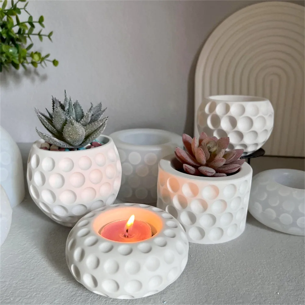 

Fleshy Flowerpot Gypsum Concrete Silicone Mold Plaster Storage Box Molds Jars Bottles Crystal Epoxy Mould Home Decoration