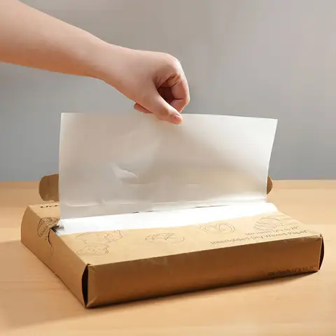 50/100 Stuks Rechthoekige Non-stick Bakpapier Hittebestendig Voor Brood Vlees Portioneren Boter Bakpapier