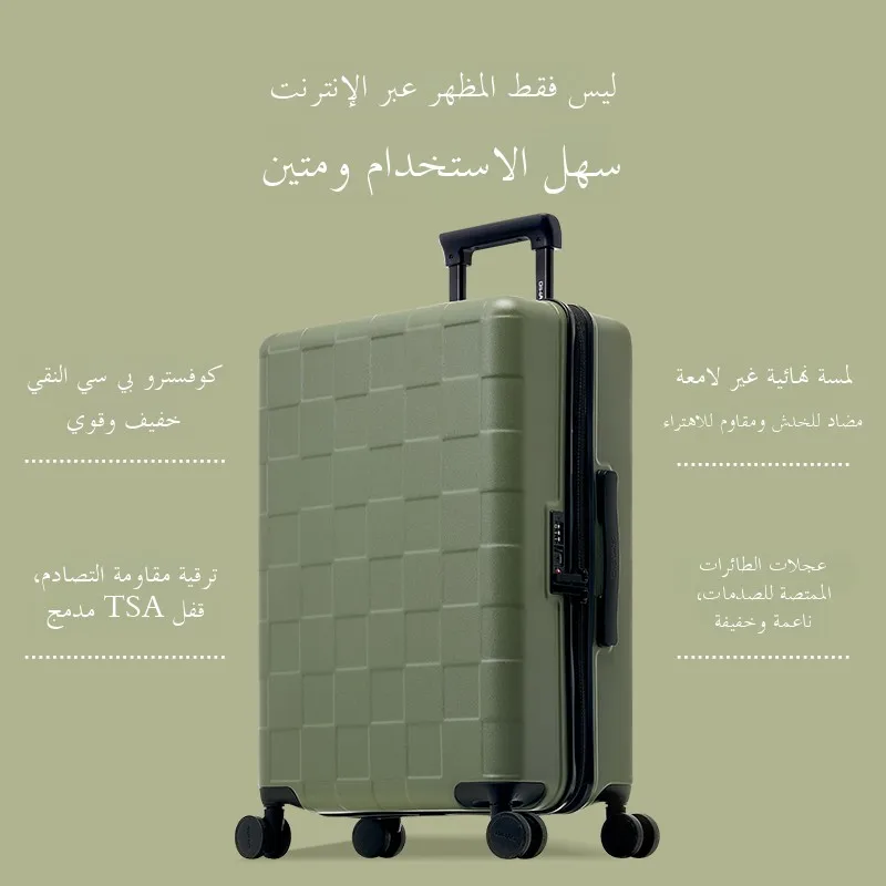 حقيبة سفر OIWAS للأعمال ذات هيكل صلب مع عجلات دوارة وقفل بكلمة مرور، حقيبة يد رجالية متعددة الوظائف للتنقل اليومي #2