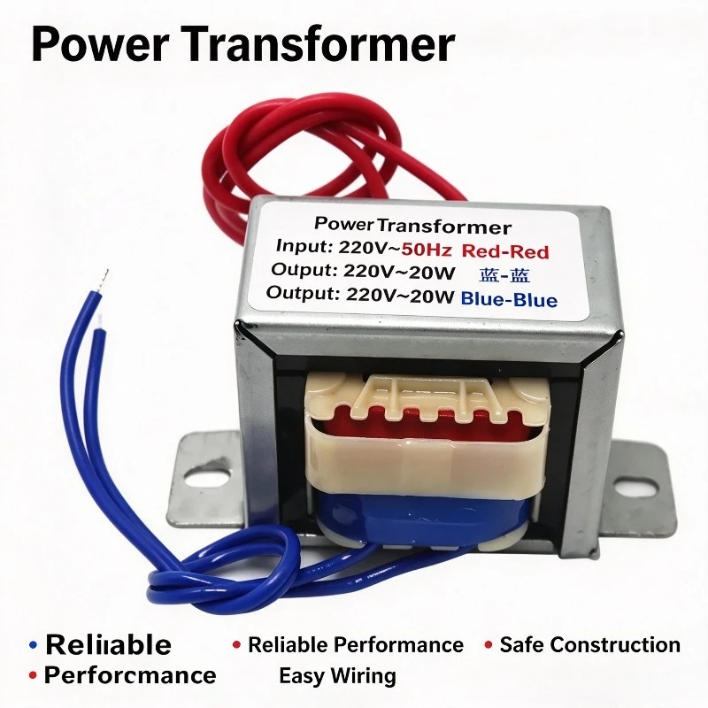 EI Type Isolation Power Transformer 220V To 220V Low Frequency 5W10W20W50W100W1 To 1 Fire Cow Square