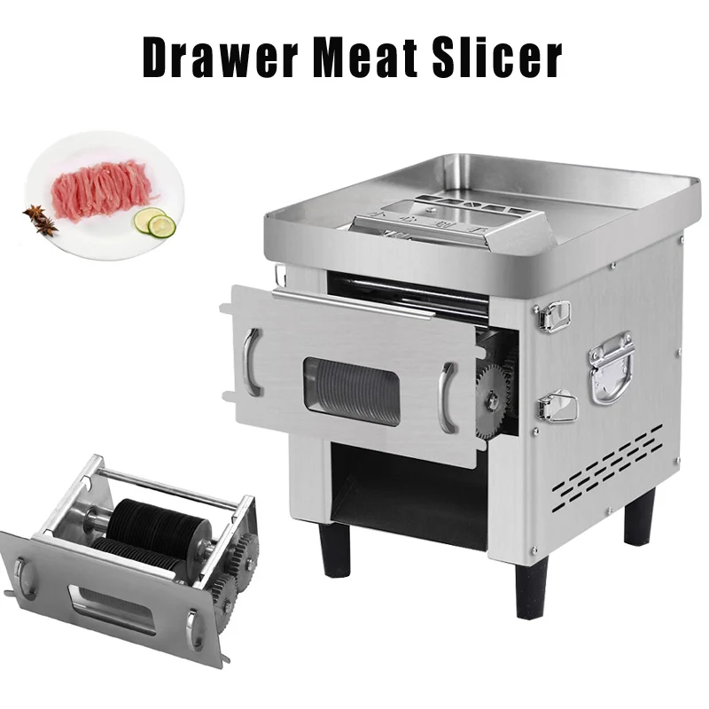 

220V/110V Bestseller Commercial Electric Slicer Machine Stainless Steel Meat Slicer Cutter Machine Vegetable Beef Shredded diced