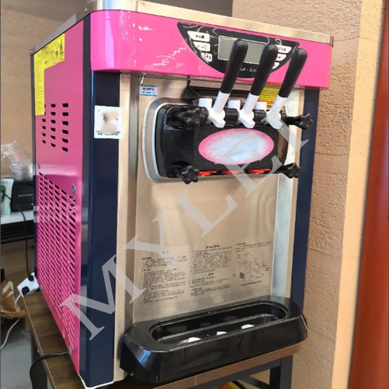 Ice Cream Maker Machine For Home, Soft Serve Ice Cream Machine Three Flavors Ice Cream Maker