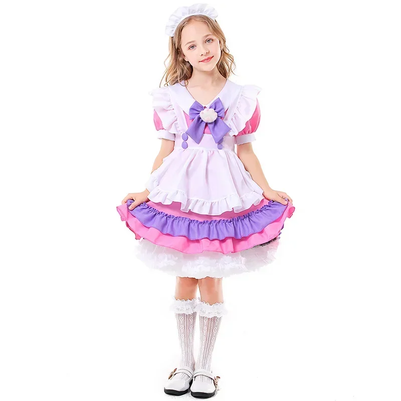 Rosa lila Katzenklaue Brosche süße Maid süße Katze Kinder Cosplay Kostüm