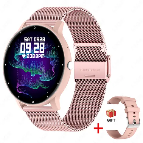 LIGE 2025 Smart watch Ladies Full touch Screen Sports Fitness watch IP67 waterproof Bluetooth For Android iOS Smart watch Female