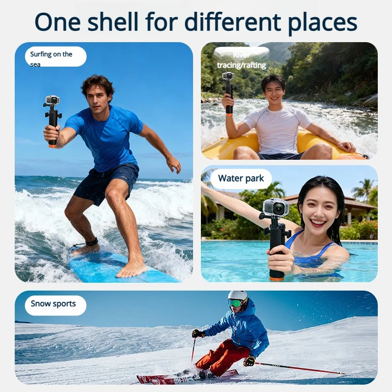 Professionelles 45M Tauch-Wasserdichtgehäuse für DJI Osmo Nano Thumb Action-Kamera Sturzsicheres Unterwasser-Schutzgehäuse – Detail 4