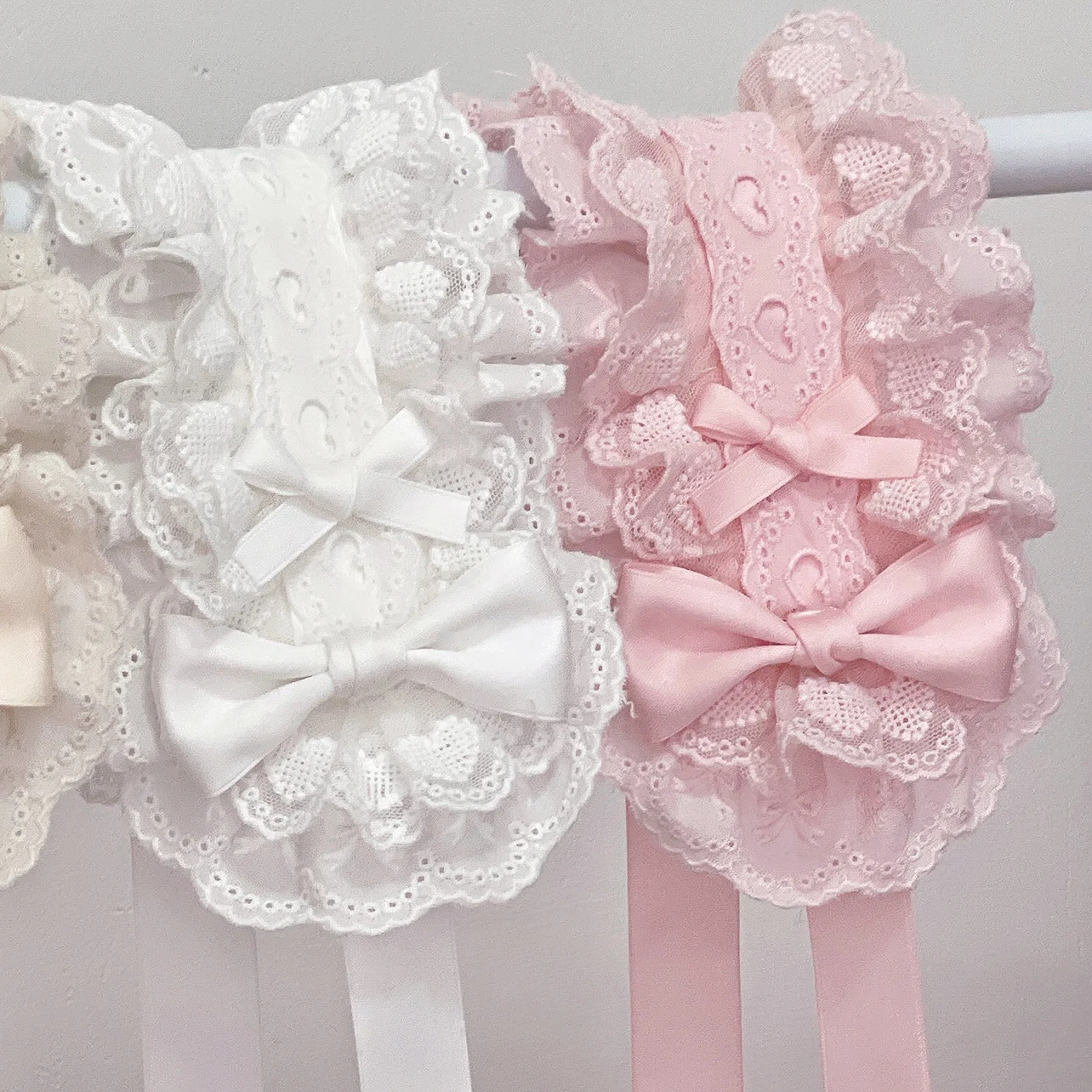 Original Lolita Bow Heart-Shaped Lace Doll Hair Band Sweet Cute Harajuku Hair Accessories Headdress