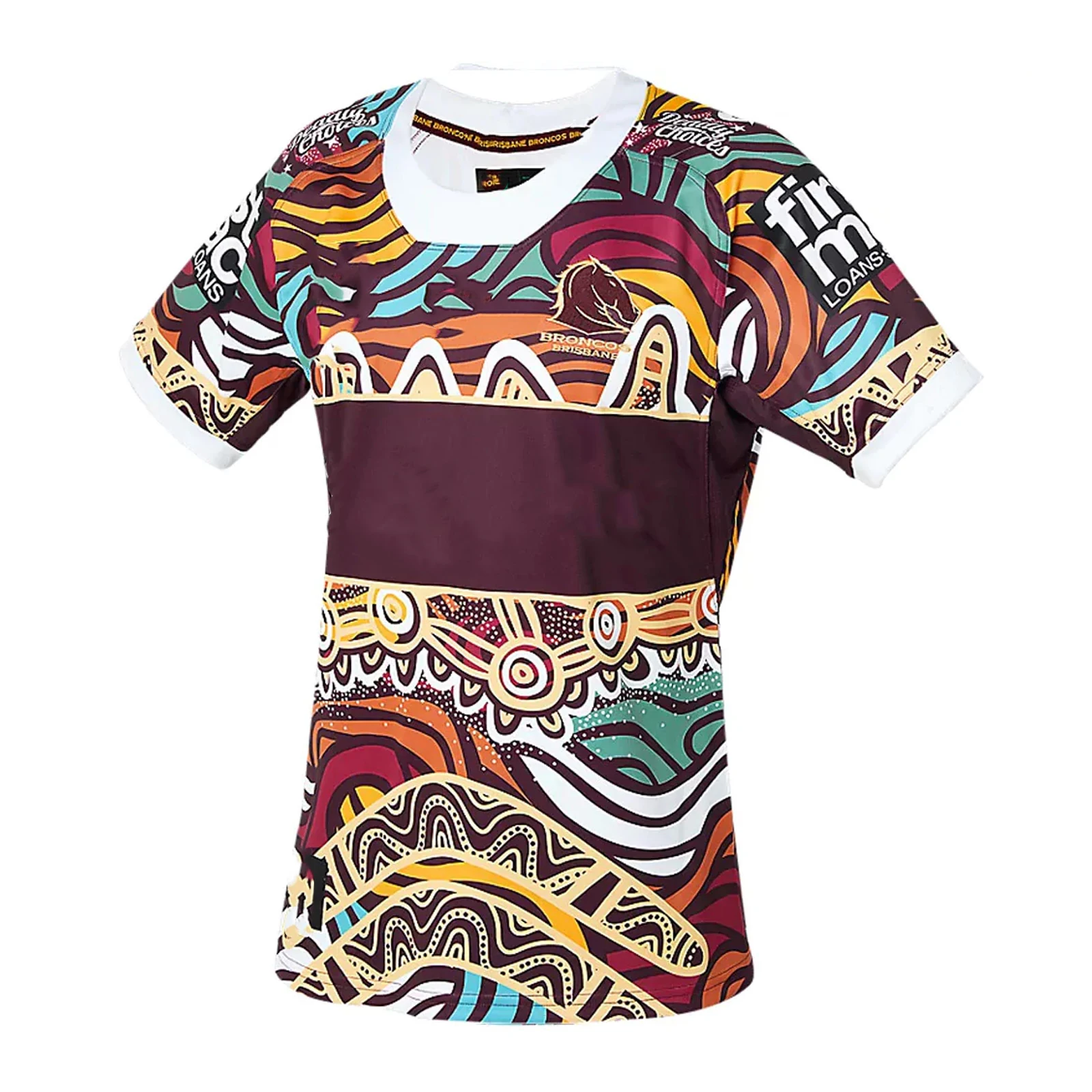 

2023 Brisbane Broncos Mens Indigenous customize Rugby Jersey