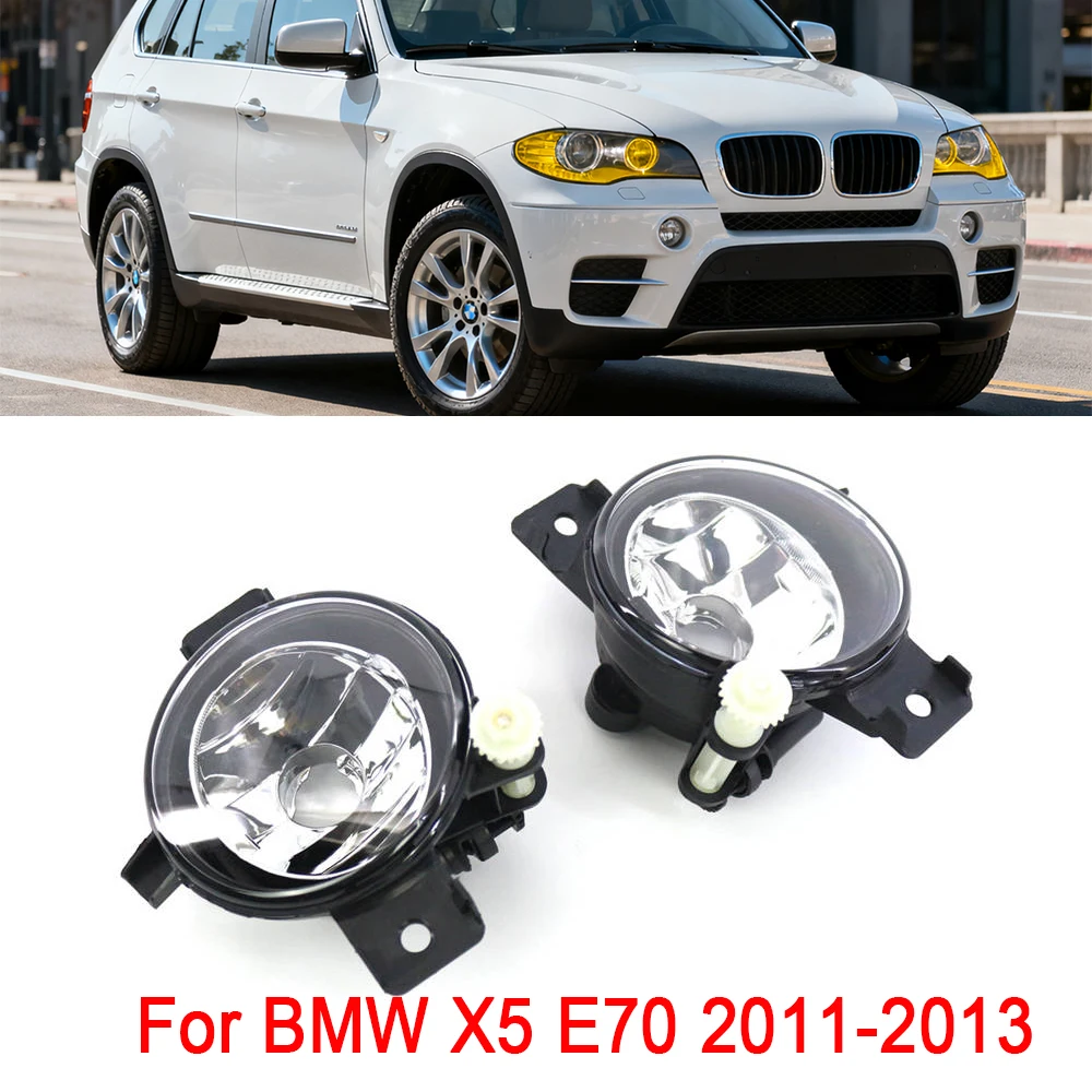 

1 Pair Front Bumper Fog Light Without Bulb For BMW X5 E70 2011 2012 2013 63177224643 63177224644 63177237433 63177237434