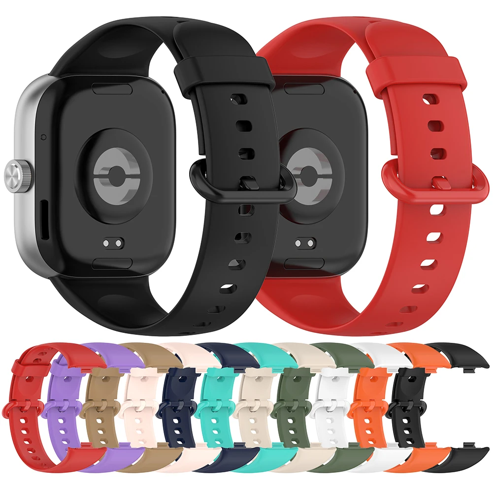 Pasek silikonowy do zegarka Redmi Watch 4 Wymiana bransoletki Correa do inteligentnego zegarka Xiaomi Band 8 Pro Pasek do zegarka Akcesoria sportowe