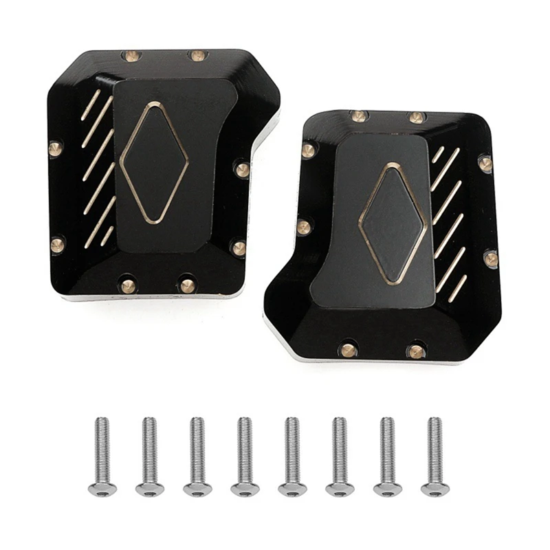 

1/10 Crawler Brass Axle Covers Front And Rear For Traxxas Upgrades Black And Gold Remote Control Car Accessories