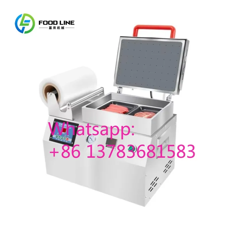 

Electric Automatic Modified Atmosphere Machine-Commercial Wrapping Sealer for Dry Food Vegetable Seafood Plastic Film Customized