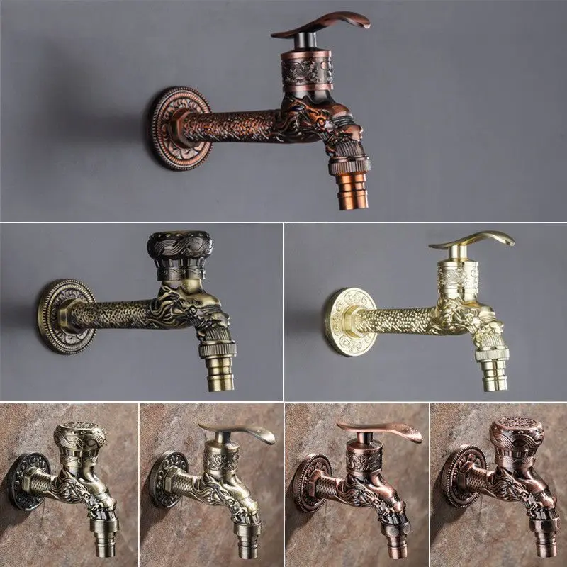 

Античный европейский стиль, смеситель для стиральной машины, смеситель из цинкового сплава, садовый умывальник, декоративный садовый смеситель для швабры