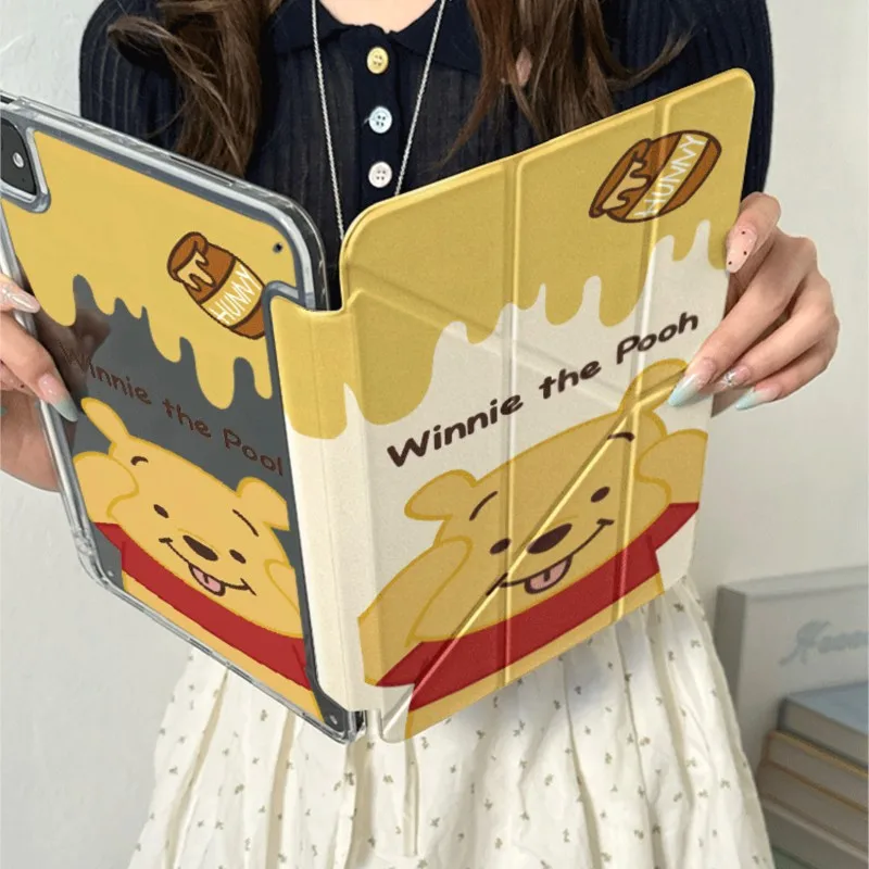 Tablet Case For Samsung Galaxy Tab Tab S7Plus/S8Plus/S9Plus/S10Plus 12.4in S10FE Plus 13.1in Winnie the Pooh Cute Cartoon Cover