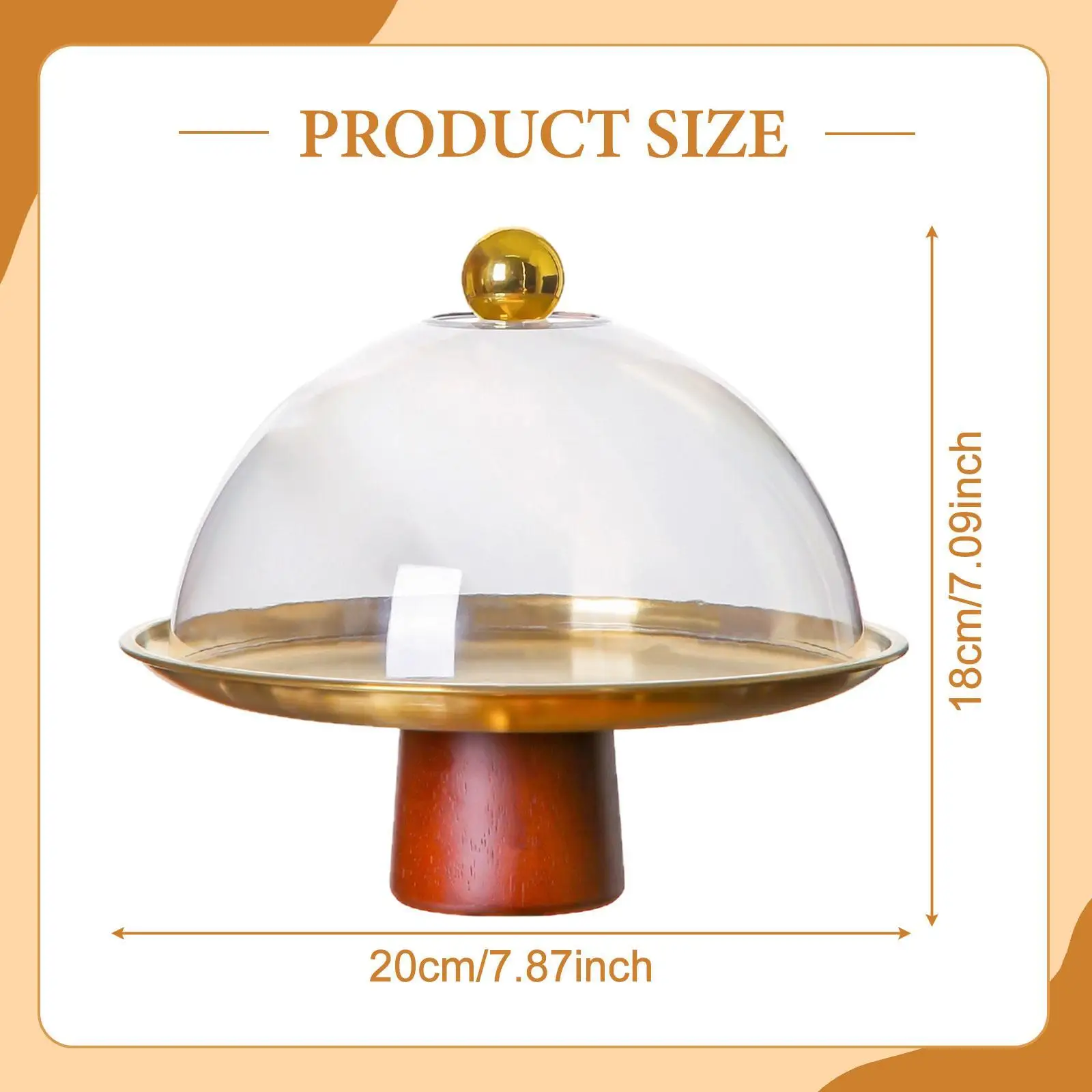 Versatile Cake Stand with Lid Rectangular Serving Platter Organizer for Kitchen Wedding and Events