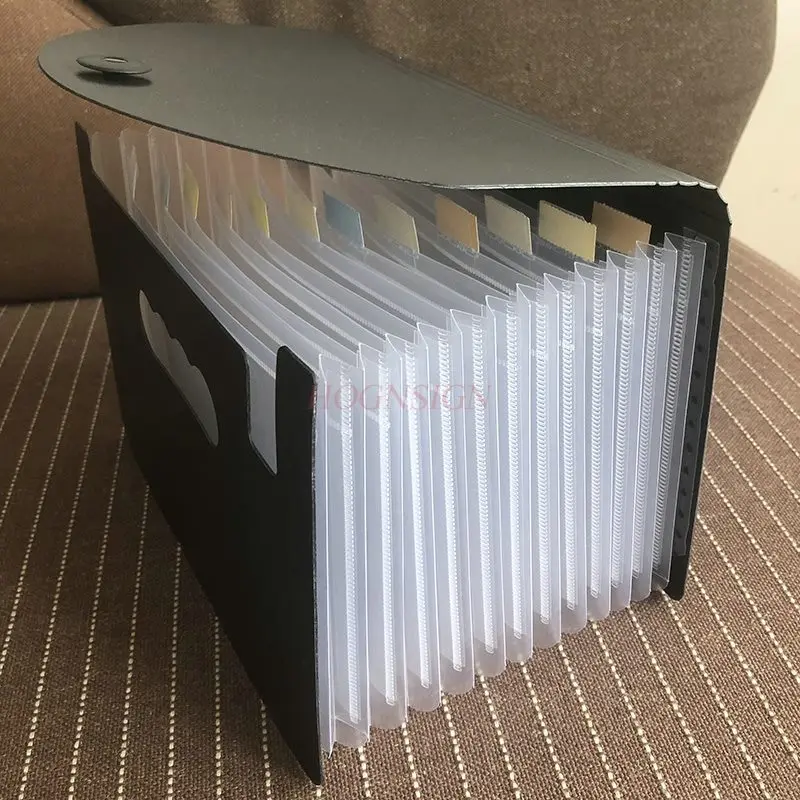 Thickened PP durable storage box, document organization, reimbursement form classification, bill folder, A4 folder, exam paper view 4