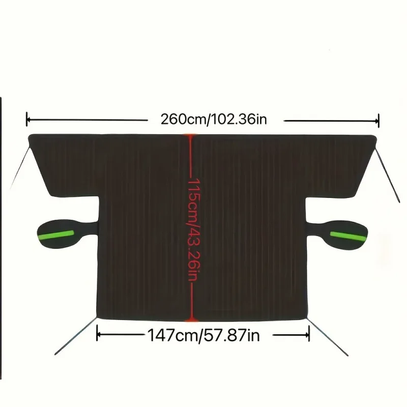 Heavy Duty Magnetic Car Windshield Snow Cover  Thick Aluminum Foil Waterproof Frost Guard  Oxford Cloth Sun Shade for Auto - view 6