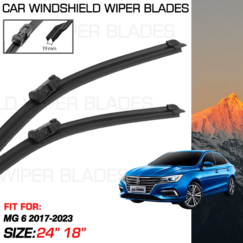 

For MG 6 MG6 MK2 2017-2023 2022 2021 2020 2019 2018 Accessories Car Wiper Blades Windshield Washer Brush Cleaning Blades Brushes