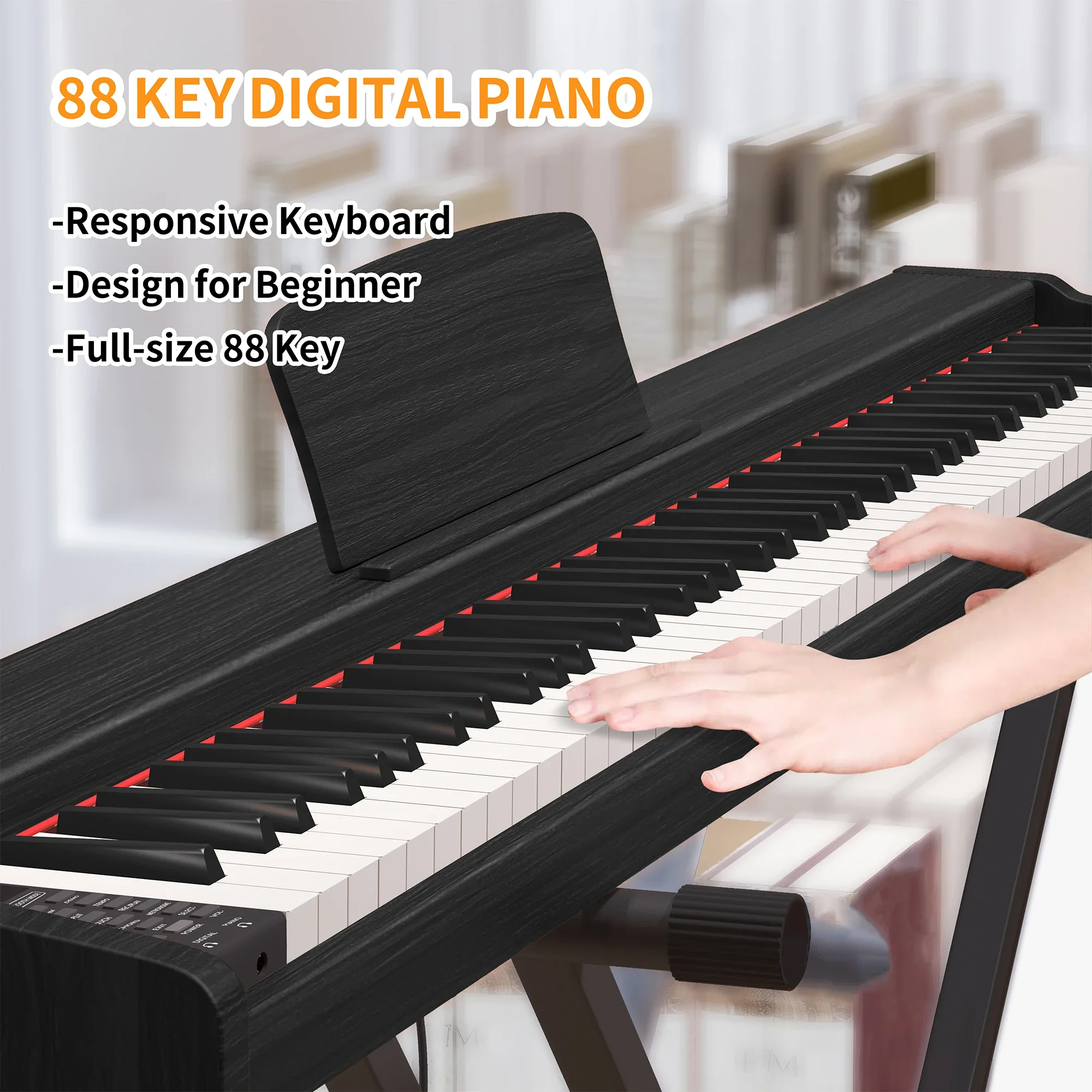 Portable Electric Piano  88 Keys Musical Keyboard