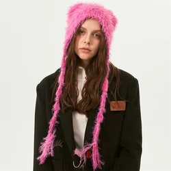 2023 Designer Style cashmere Women Winter Hat passamontagna Cap autunno inverno cappelli Warm Pullover Snood Hat Collar Bonnet Bear Cap