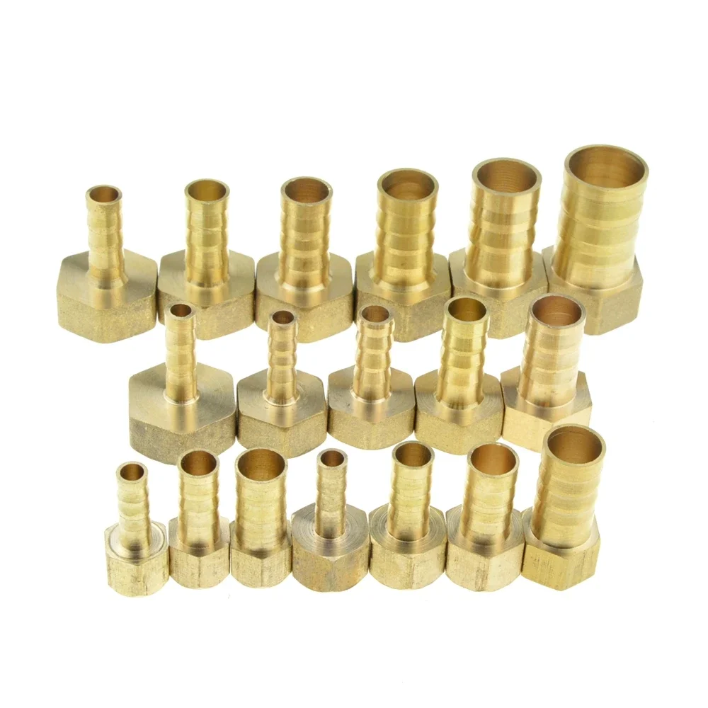 Brass Hose Fitting 4mm 6mm 8mm 10mm 12mm 19mm Barb Tail 1/8 1/4 1/2 3/8 Thread Air Water Pipe Connector Joint Coupler Adapter