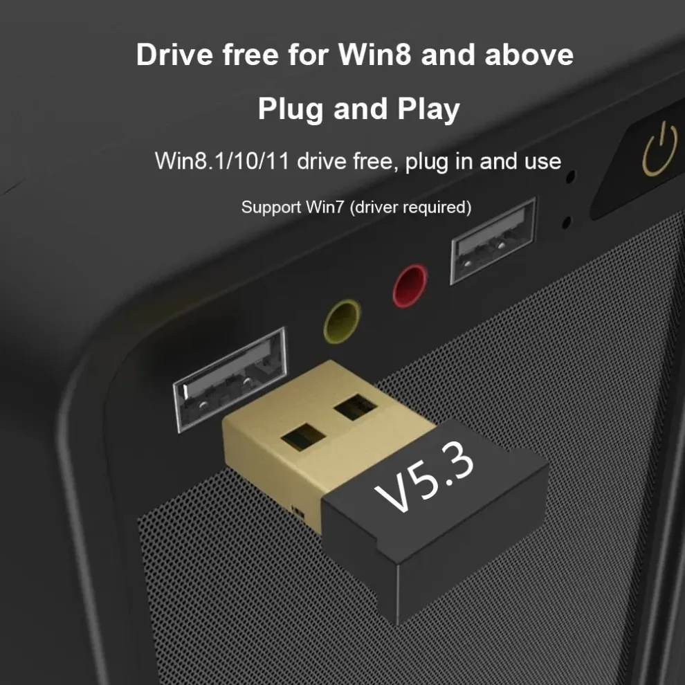 USB Bluetooth 5,3 адаптер передатчик приемник беспроводной USB Bluetooth аудио адаптер Bluetooth ключ для ПК компьютера ноутбука