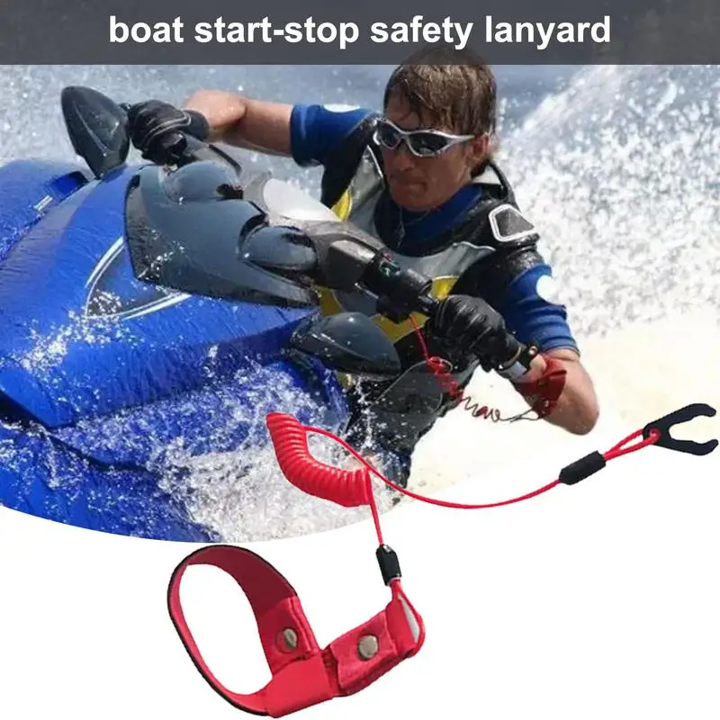 Start Stop Safety Lanyard Universal Boat Outboard Lanyard Urgency Engine Stop Switch Start Stop Safety Lanyard Boat Engine Motor