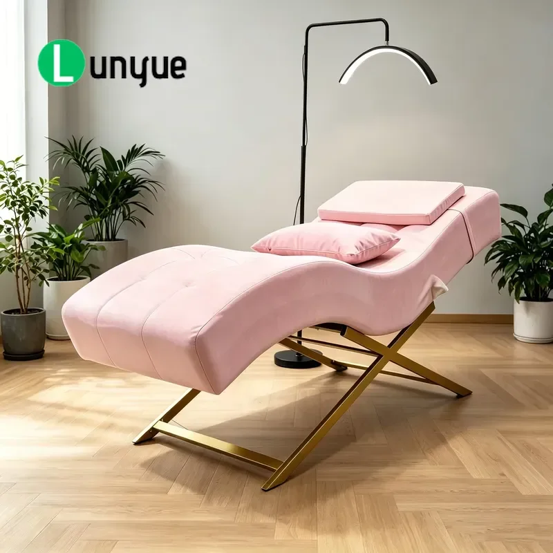 Luxury Portable Foldable Beauty Bed Durable Traditional Massage Table for Eyelash Extension High Quality Furniture