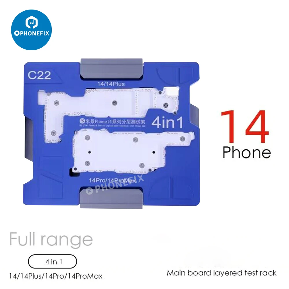 MJ C17/C18/ C21 /C22 Mainboard Upper /Lower Middle Frame Layered Testing Fixture for IPhone X-14PM Logic Board Function Tester