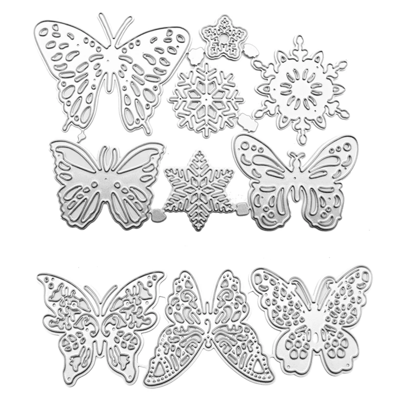 Hollow for Butterfly Metal Cutting Dies DIY Stamps Crafts Template Mold Stencils DropShipping