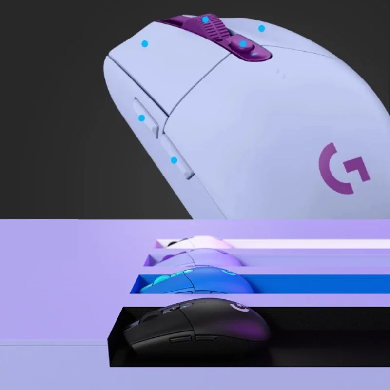 2025 ماوس الألعاب اللاسلكي Logitech G304 بطارية LIGHTSPEED HERO 250 ساعة 12000 ديسيبل متوحد الخواص 6 أزرار قابلة للبرمجة لـ CS2/LOL/PUBG