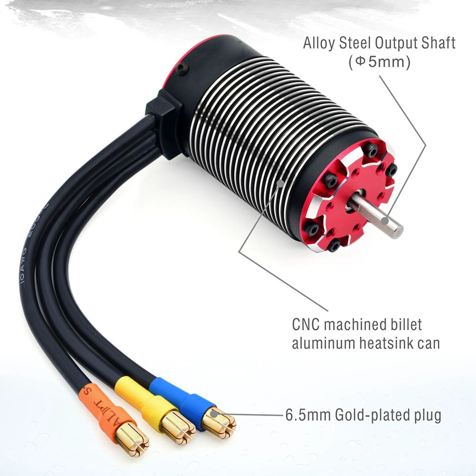 Silnik bezszczotkowy 4292, odporny na ciepło, z wysokim wirnikiem, silnik bezczujnikowy 4292 V2 z wewnętrznym obrotem do tuningu samochodów RC.