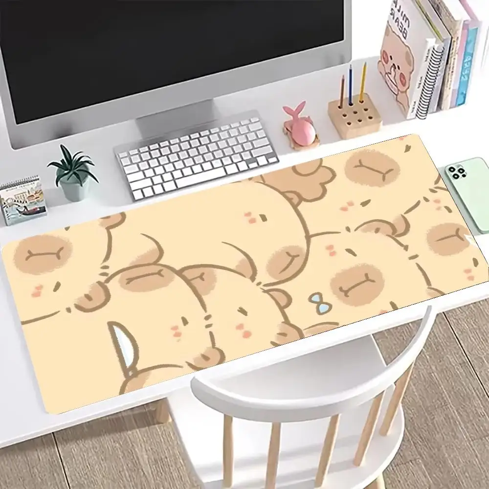 NETTE Capybara Mousepad Tastatur Matte Tisch Matte Studenten Schrank Gamer Desktop Mousepad Tasse Matten Anti-falten Nicht-slip schreibtisch Pad