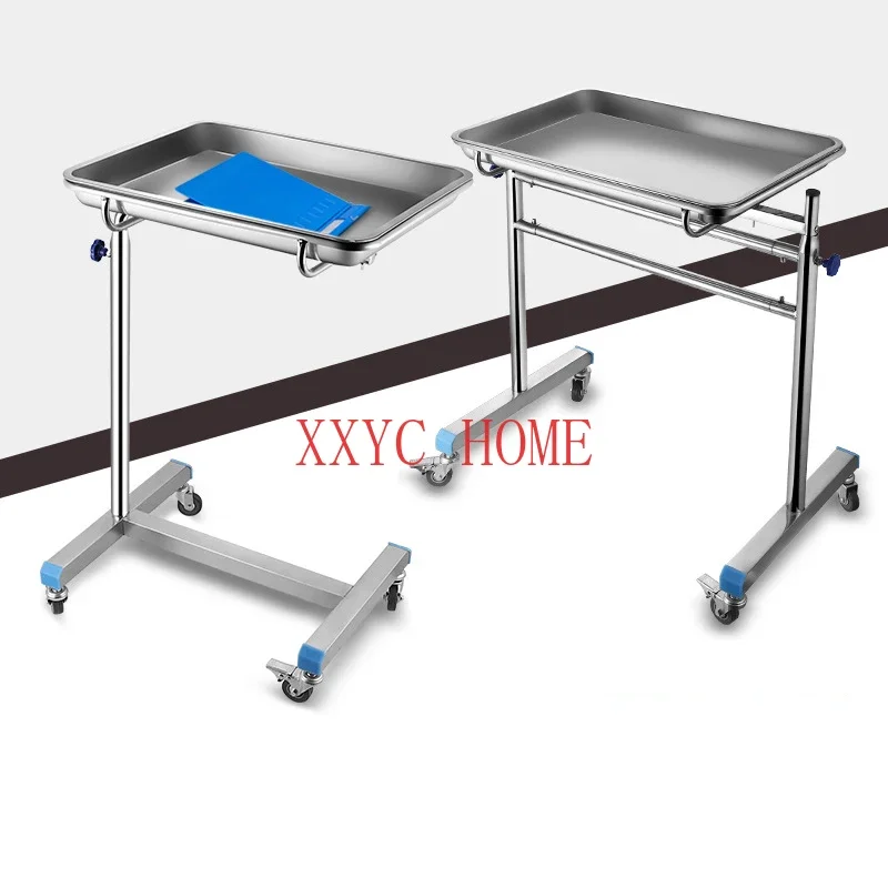 Stainless Steel  Beauty Salon Tool Trolley Medical Dental Lab Cart Storage Tray Organizer Cart With Wheels