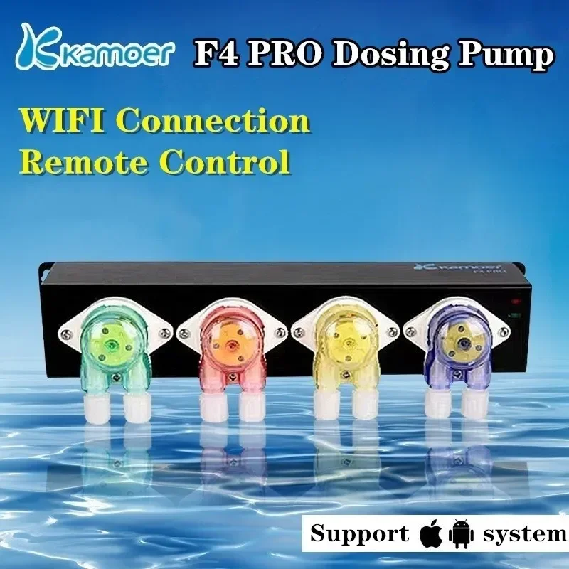 Kamoer F4 PRO WiFi Peristaltic Auto Dosing Pump Aquarium Liquid Pumps for Marine Coral Reef Tank