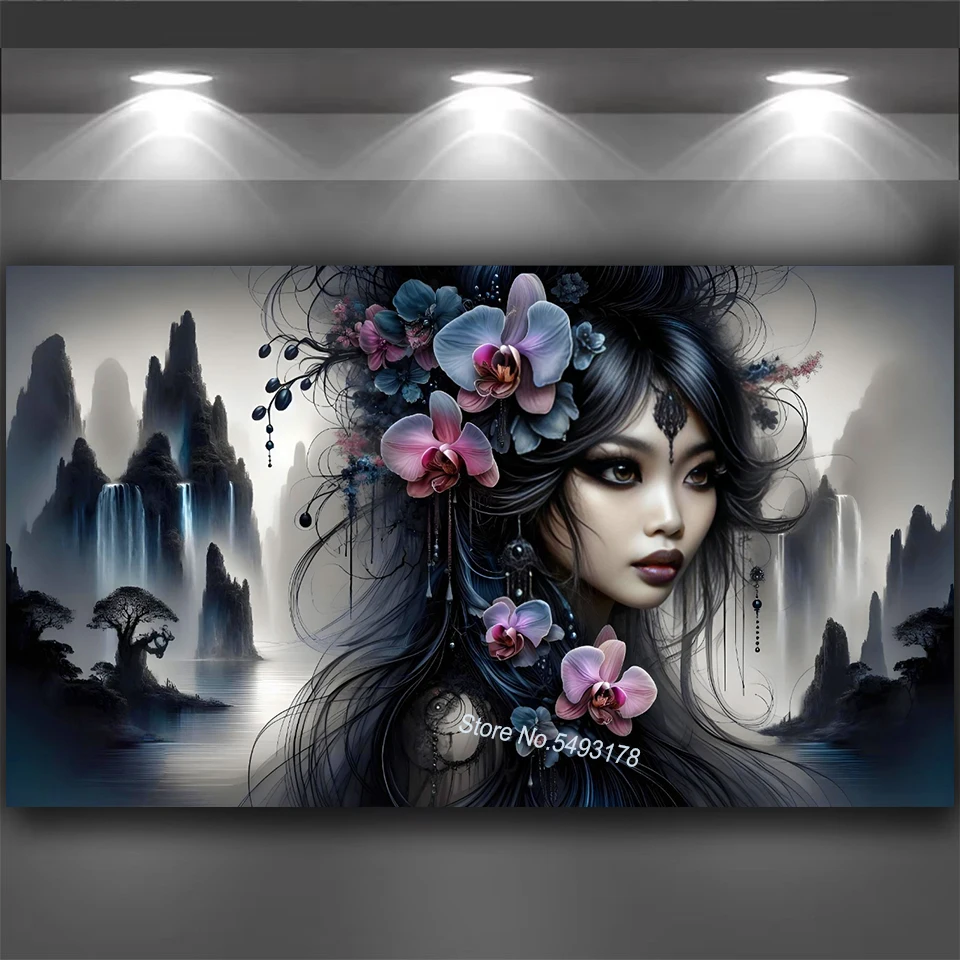 Stunning beauty goddess diamond painting New 2025 Diy Jewelry cross stitch Full Diamond mosaic Art portrait Home decoration