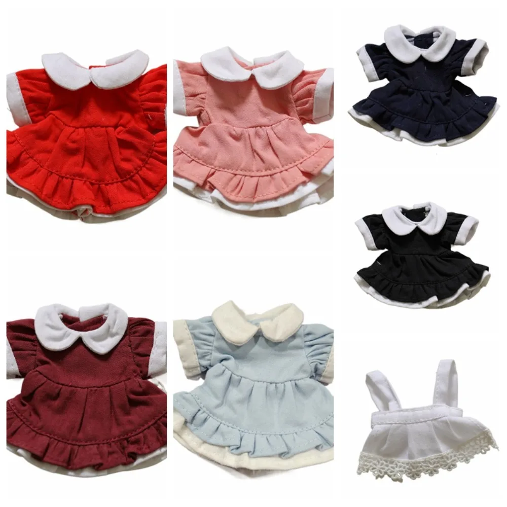 Ropa para muñecas de 12cm, falda de sirvienta, conjunto de vestido de juguete bonito, vestido de sirvienta para muñecos de peluche Kpop, accesorios, regalos para niñas