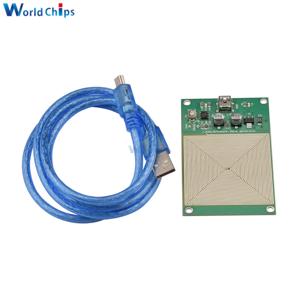 FM783 5V 0.1A Schumann Wave Generator 7.83HZ Ultra-low Frequency Pulse Generator Module for Helping Sleep with USB Cable