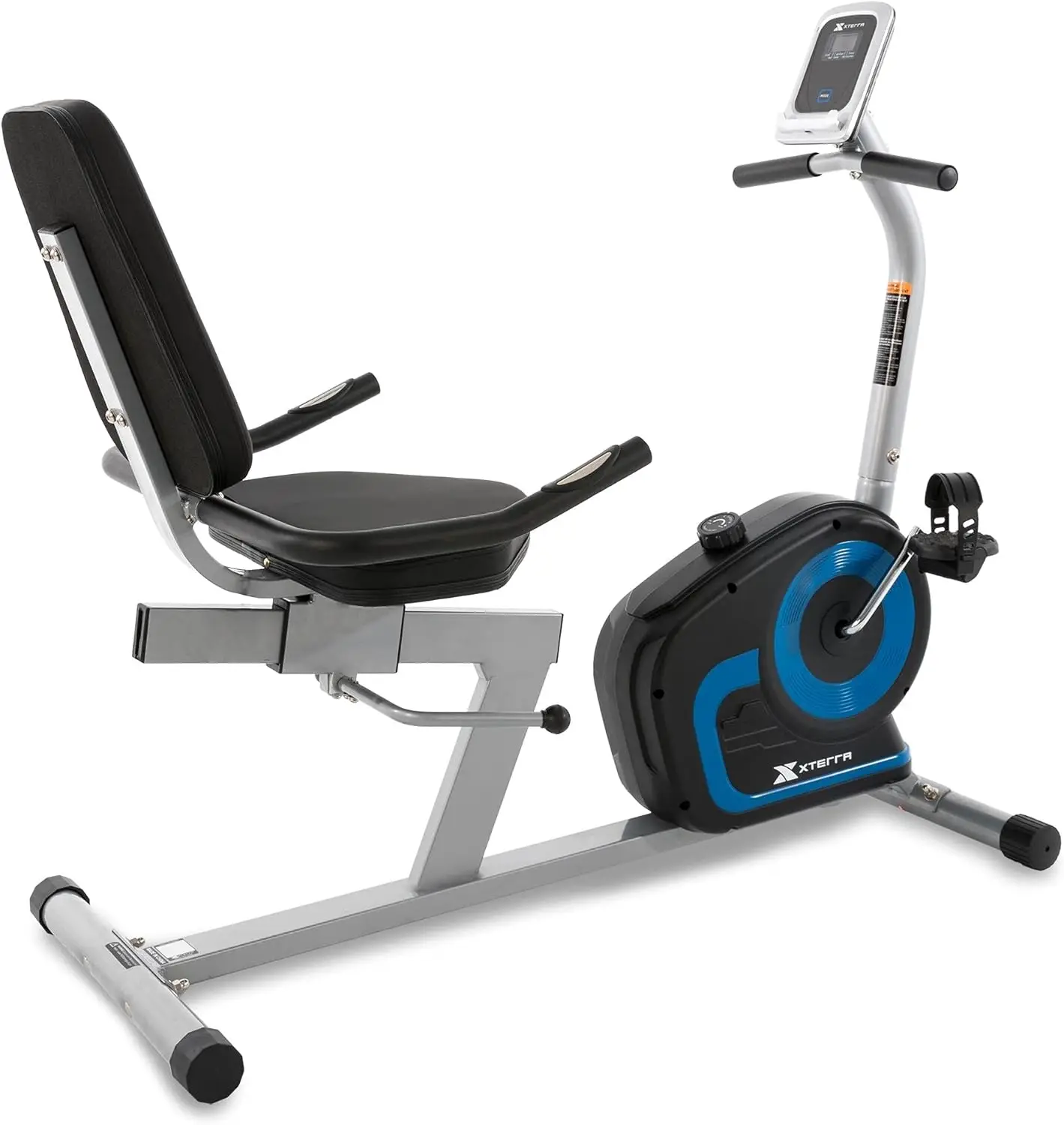 Recumbent Bike for Home Exercise, Comfortable Seated Cycling Machine with Adjustable Resistance