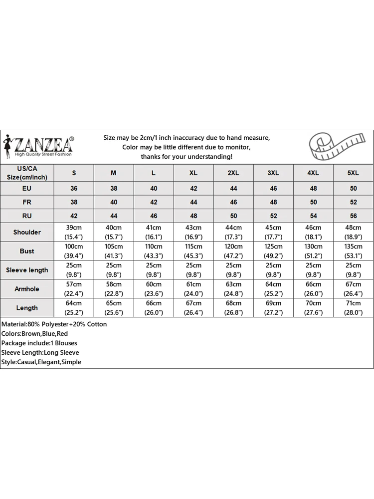 ZANZEA المرأة منقوشة بلوزة مطبوعة أزياء من الدانتل حتى قمصان عطلة سويتي س الرقبة طويلة الأكمام بلايز عادية الخريف 2024 ربطة القوس فيونكة الستر #6