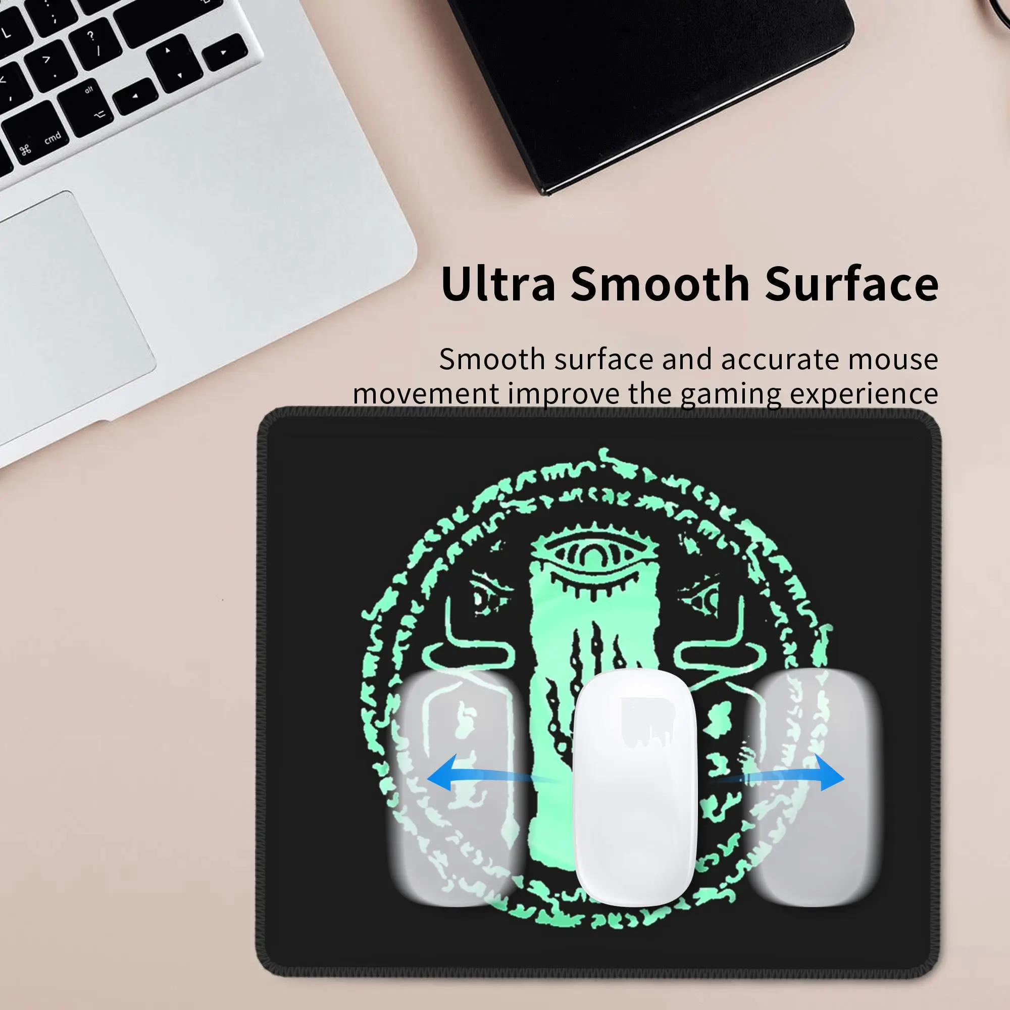Zonai Green Swirl (Totk) لوحة ماوس لوحة مفاتيح الكمبيوتر ماوس حصيرة ألعاب الكمبيوتر المحمول حصيرة مكتبية ملحقات المكتب مفارش الطاولة