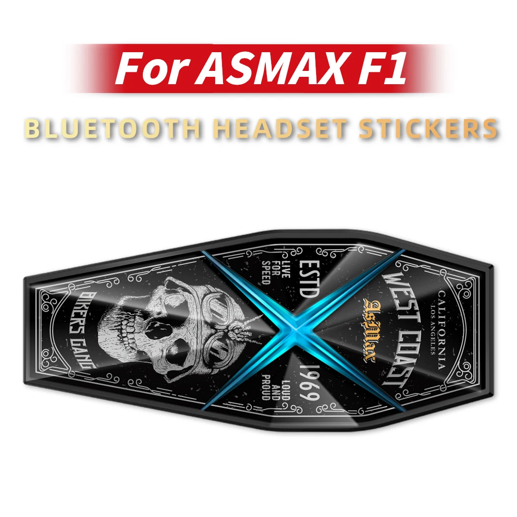 

For ASMAX F1 Headphone Stickers, F1 Accessories, Decorative Protective Decals, Anti-Scratch Vinyl Skins for Bluetooth Earphones