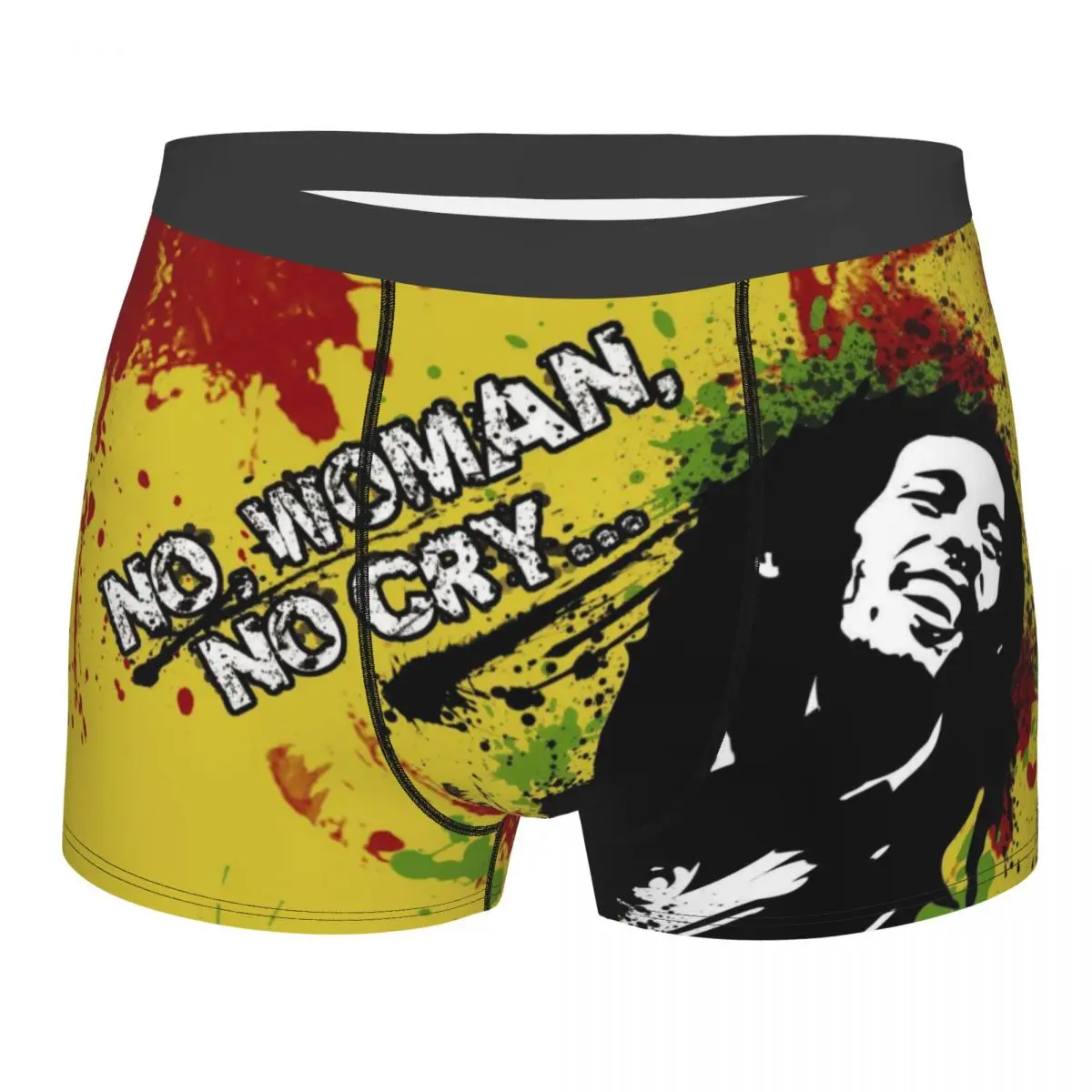 Sexy Jamaica Reggae Rock Bob Marley Boxers Shorts Panties Male Underpants Stretch Briefs Underwear