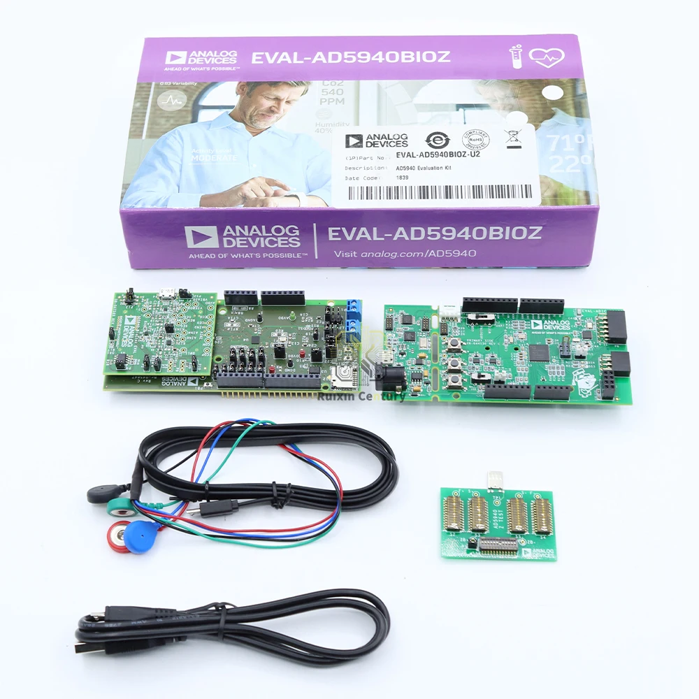 EVAL-AD5940BIOZ FOR Analog Devices AD5940 AD8233 Bioimpedance ECG/EKG Sensor Evaluation Board BIA EDA BIOZ-2Wire
