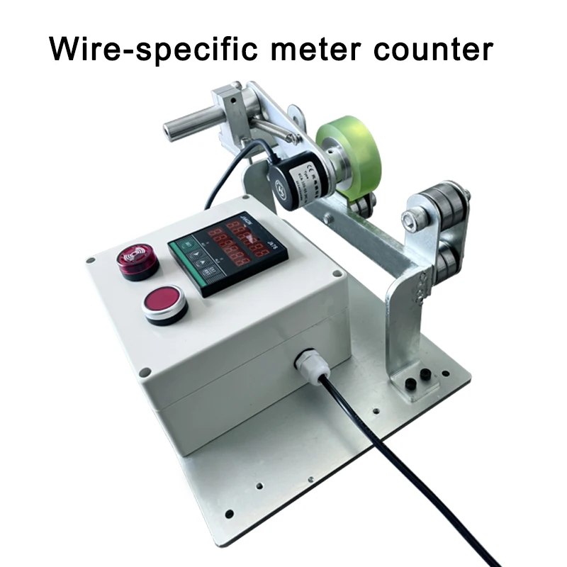 Измеритель стержня, провод и кабель, трос, роликовый тип, электронный цифровой дисплей, сигнализация о длине, напоминание, счетчик риса