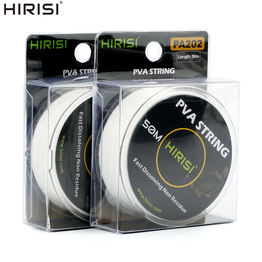 Hirisi Carp Fishing PVA String Roll 50/100M Fast Dissolvable Line for Boilie & Carp Bait  Fishing Tackle Accessory PA202