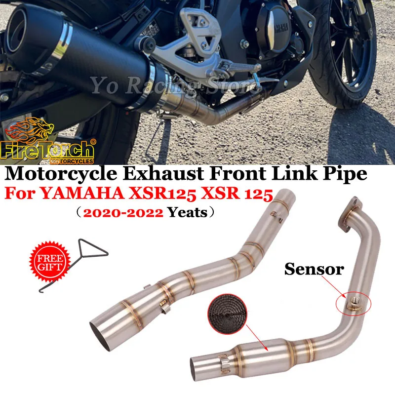 Tuyau de liaison avant à enfiler pour YAMAHA, silencieux de moto, connexion modifiée, système d'accès à la moto, évasion, XSR125, Xbackpack 125, 2020-2022, 51mm